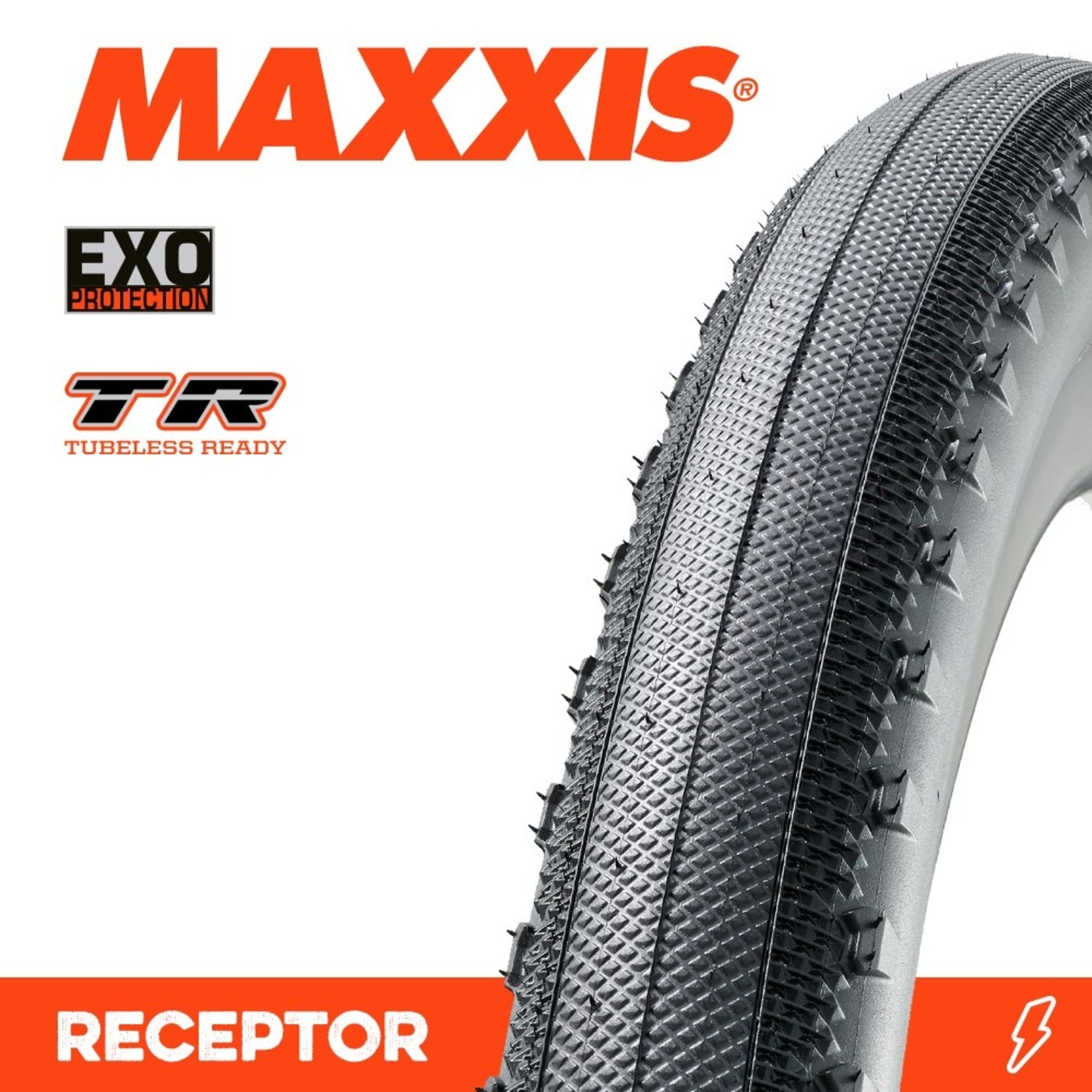 Maxxis Maxxis, Tyre Receptor 700x40 EXO TR 120TPI Black