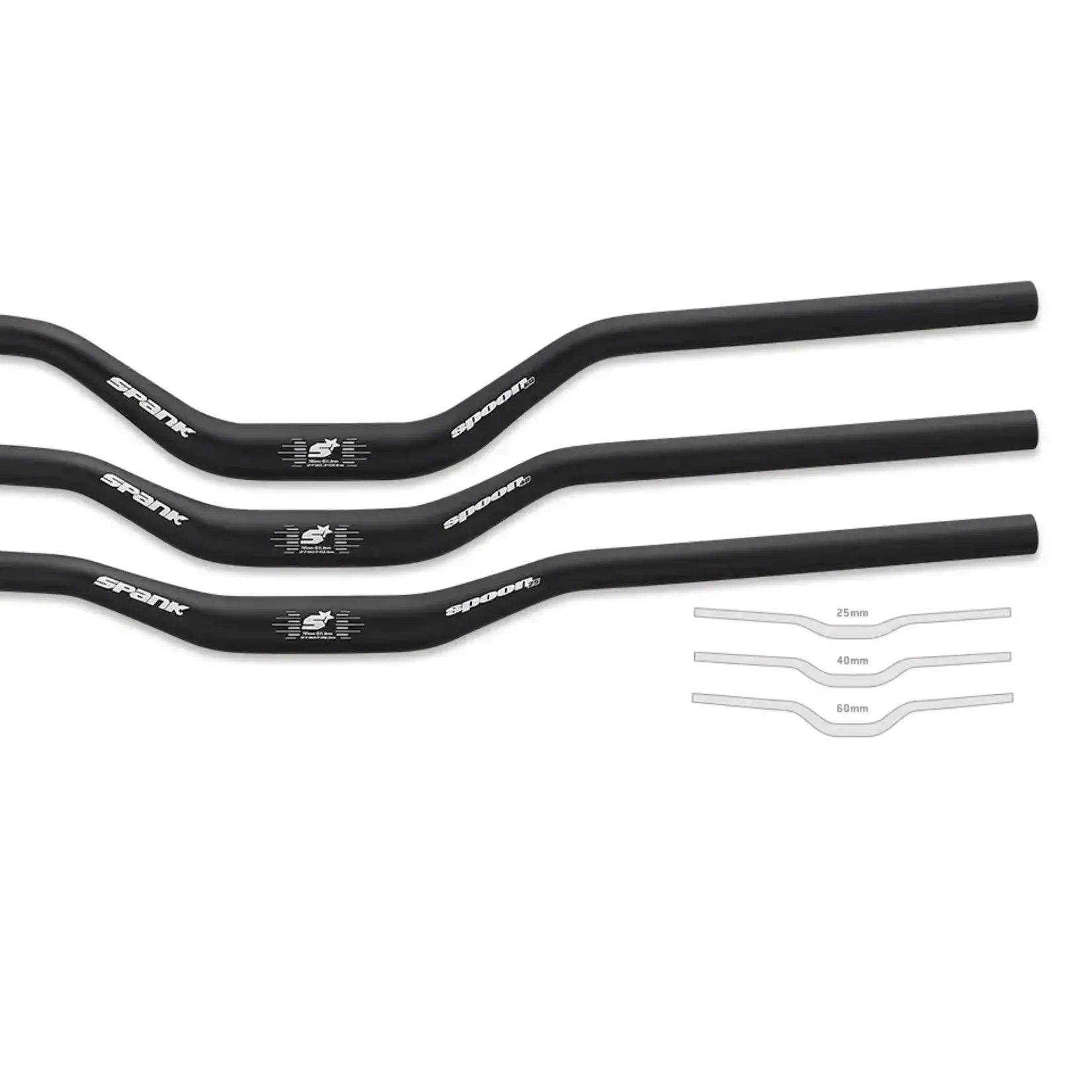 Spank Spank, Handlebar Spoon 40 Black 40mm Rise