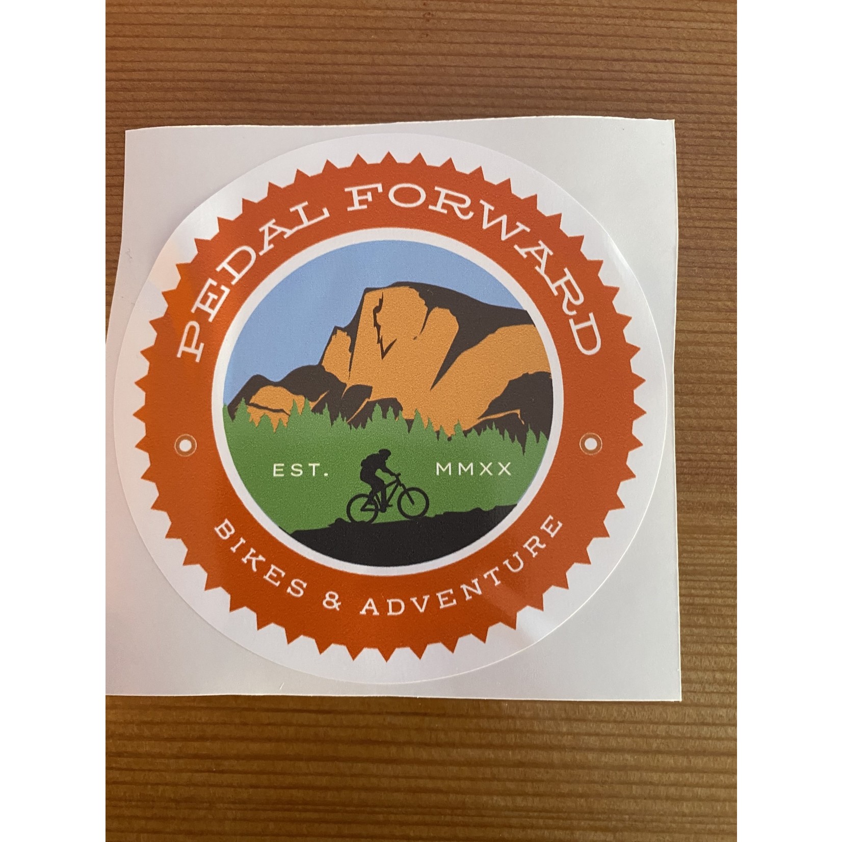 Pedal Forward Half Dome Stickers