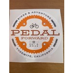 Pedal Forward Chain Ring Stickers