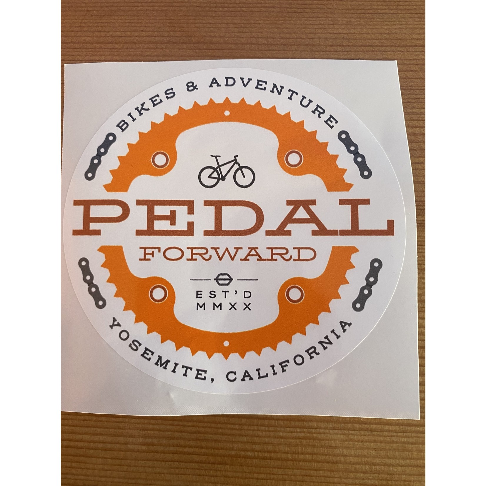Pedal Forward Chain Ring Stickers