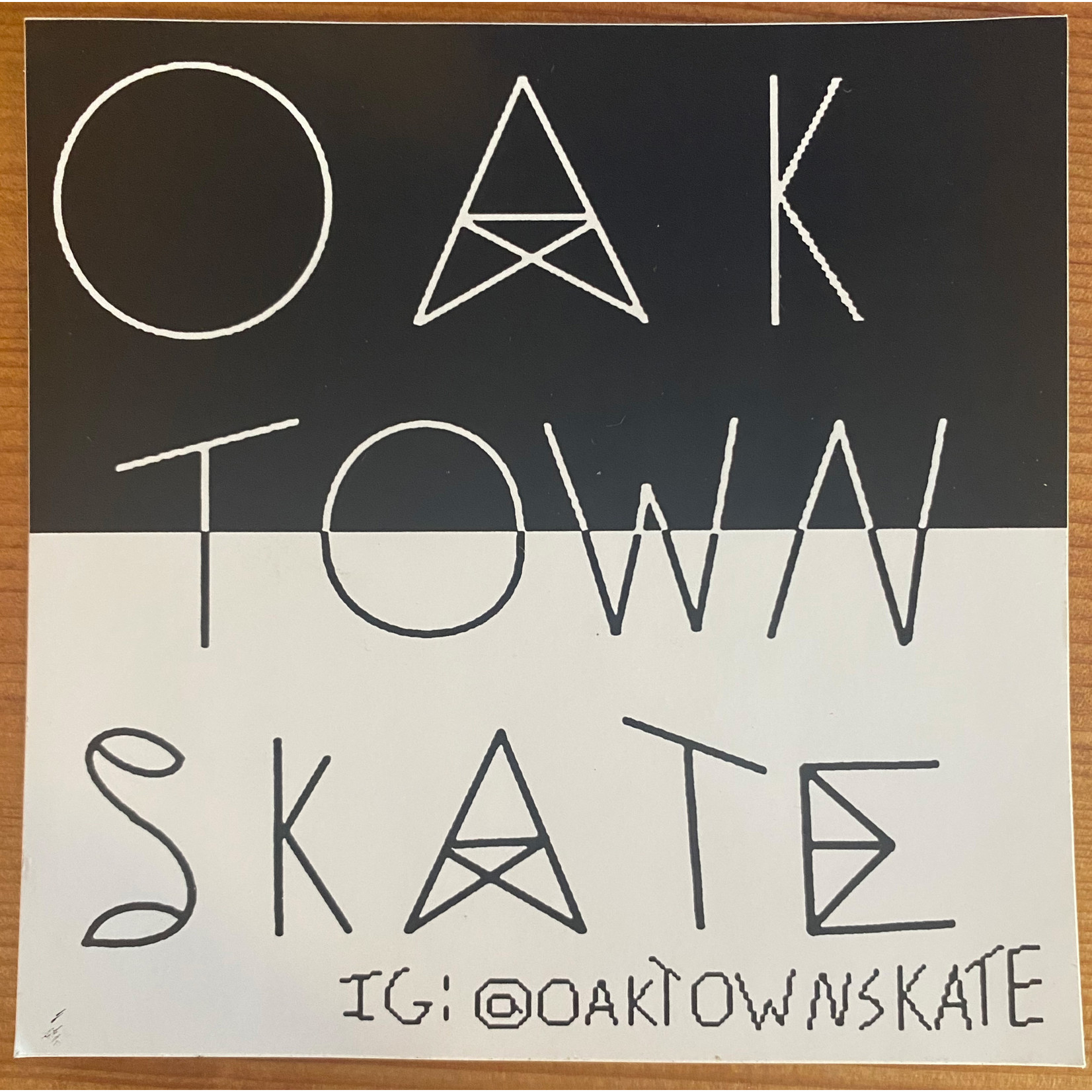 Oaktown Skate - 4" X 4" Sticker