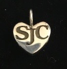 Spirit Item silver logo heart charm