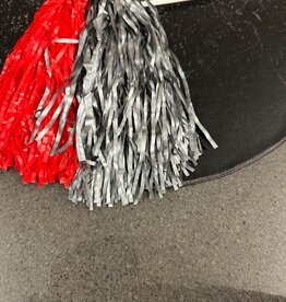 Spirit Item St. John's Pom Poms  Set 1 red, 1 gray
