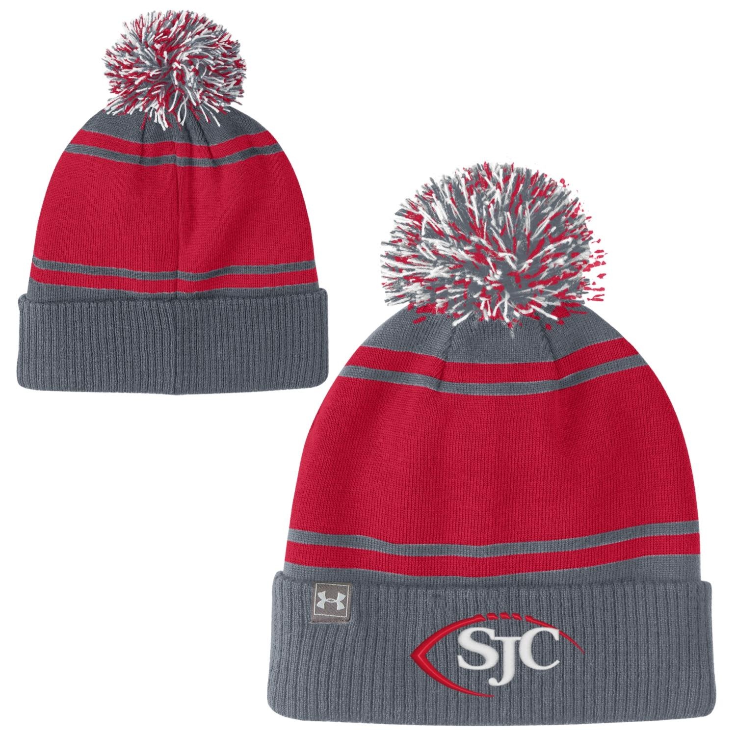 Under Armour GFS02006UH706U Football Pom Beanie