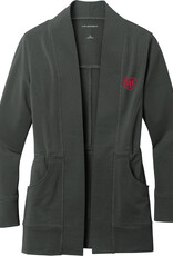 college House CH09001LK825 Ladies Microterry Cardigan