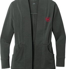 college House CH09001LK825 Ladies Microterry Cardigan