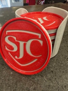SJC PZ07073 SJC Coaster set of 6 with holder
