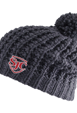 Headwear 4002 Chuncky Knit Hat w/pom