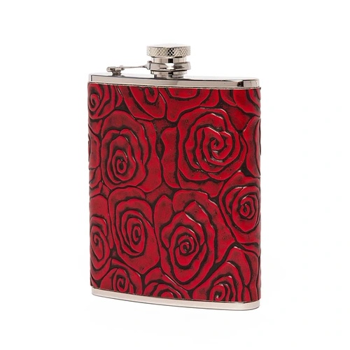 Brouk & Co Red Rose Flask