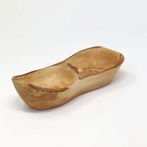 Olive Wood App Bowl-2 sides