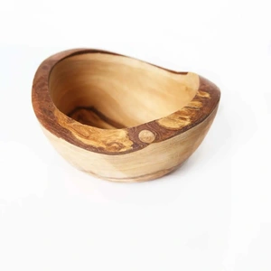 Olive Wood Rustic Bowl