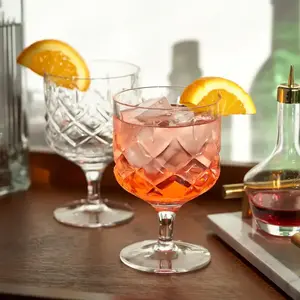 Stemmed Admiral Cocktail Glasses-Set of 2