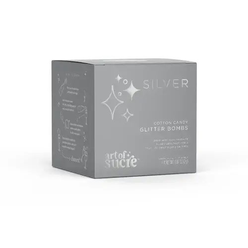 Art of Sucre Silver Cotten Candy Glitter Bombs