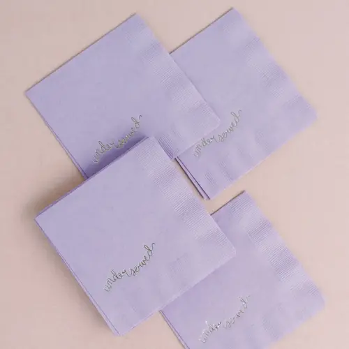 One & Only Paper Underserved Lavender Cocktail Napkins