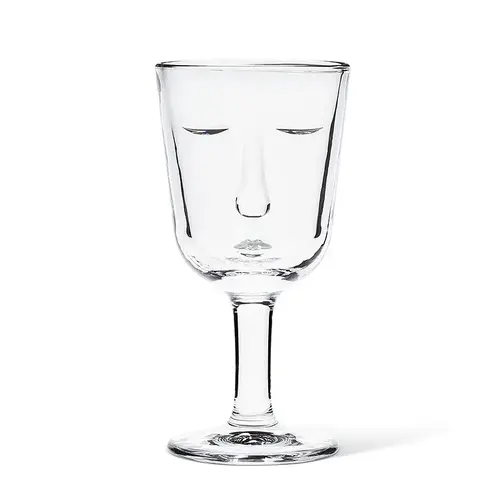 Abbott Resting Face Wine Glass