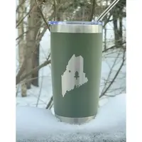 Gem Lounge Jewlery State Of Maine Green Tumbler