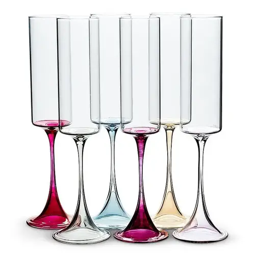Abbott Red Champagne Flute