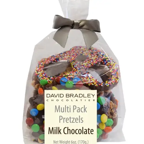 David Bradley Choclatier Multi-Topping Chocolate Covered Pretzels