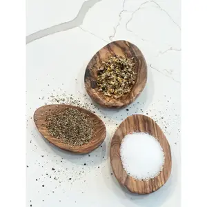 Olive Wood Pinch Dish Set of 3
