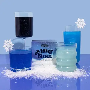 Winter Blues Cotton Candy Glitter Bombs
