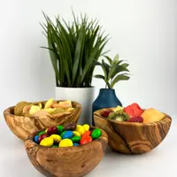 Natural OliveWood Small Olive Wood Snack Bowl