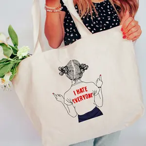 I Hate Everyone Tote Bag