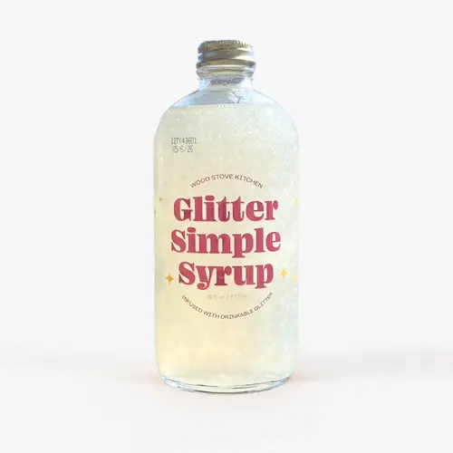 Wood Stove Kitchen Glitter Simple Syrup