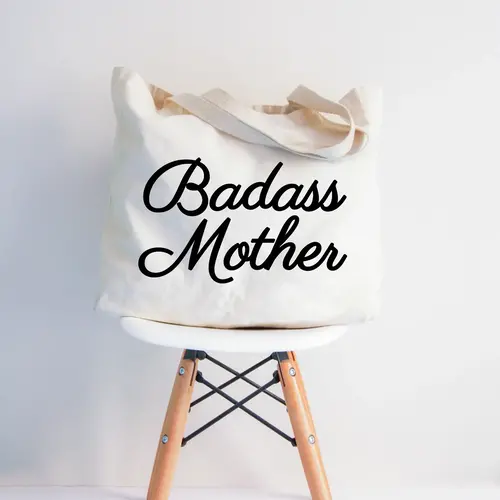 Love You A Latte Shop Badass Mother Tote Bag