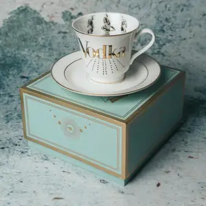 Vodka Teacup and Plate Set