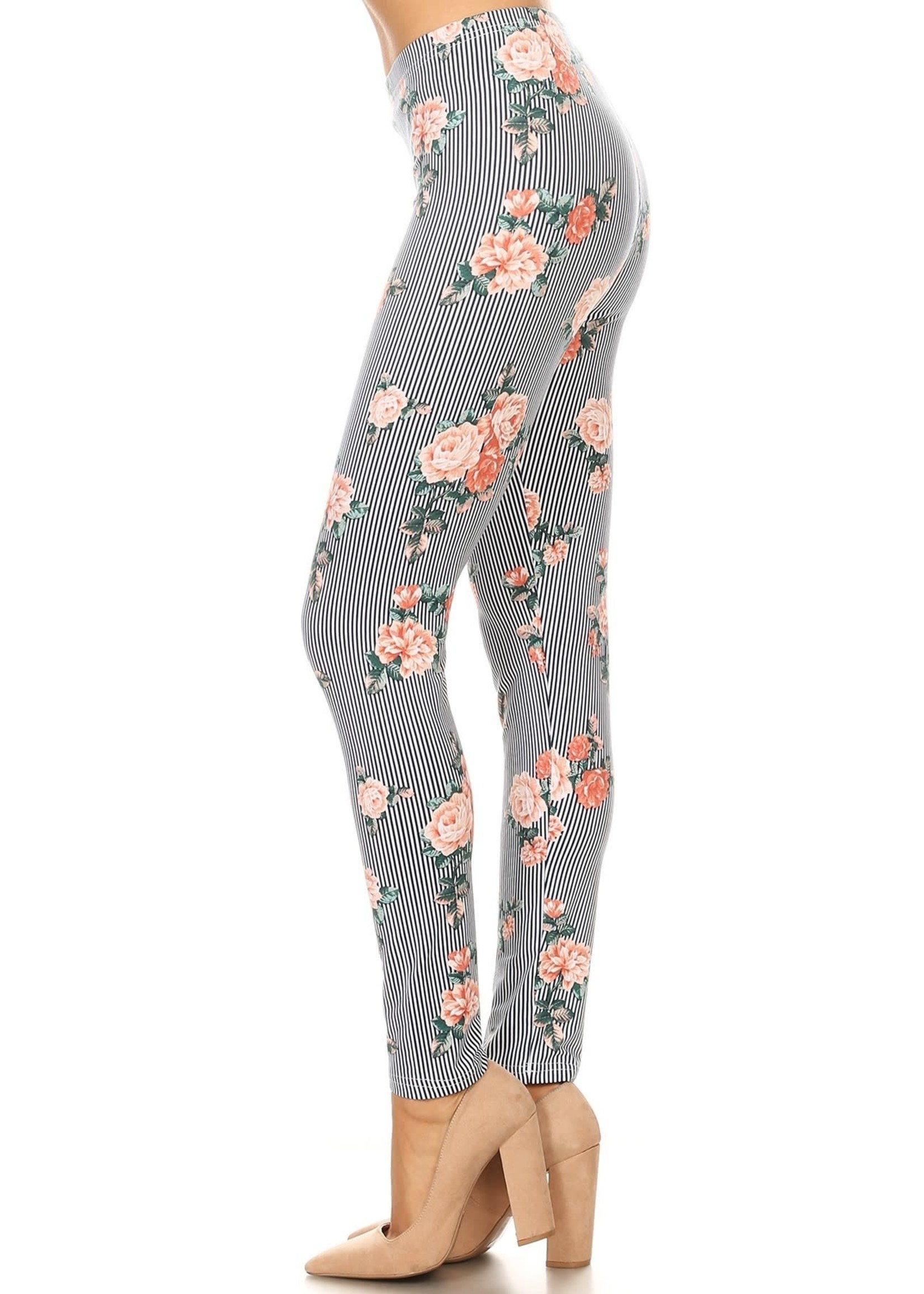 flower print tights