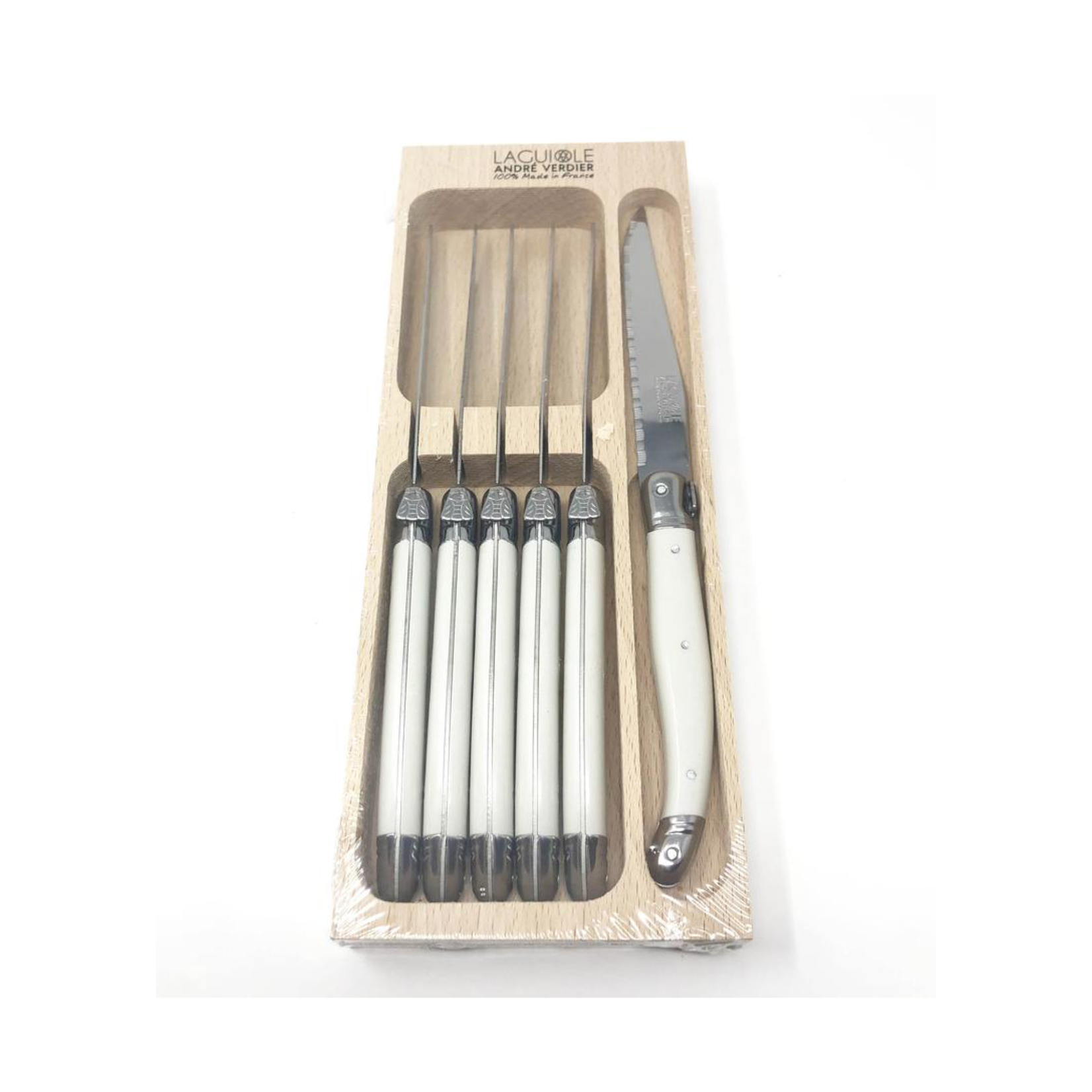 Laguiole Laguiole Steak Knives With Block