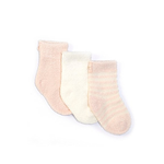Barefoot Dreams CCL Infant Socks, Pink, 3 pack