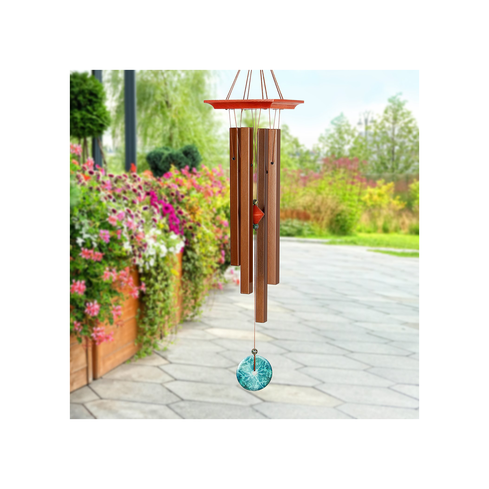 Woodstock Chimes Turquoise Chime, Medium