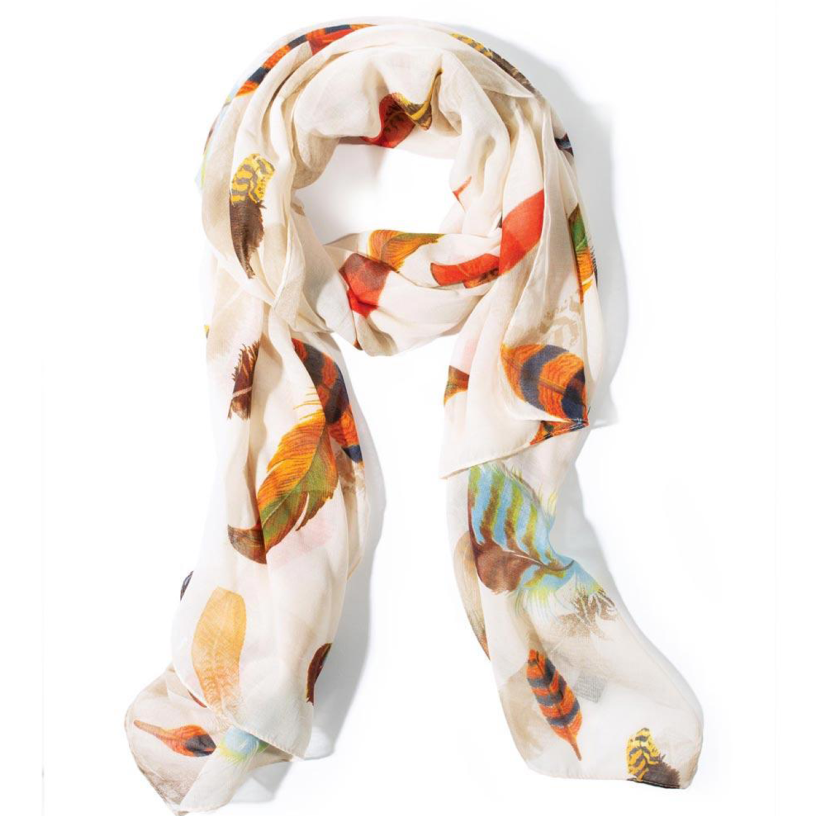 Two's Company, Inc. Falling Feathers Scarf
