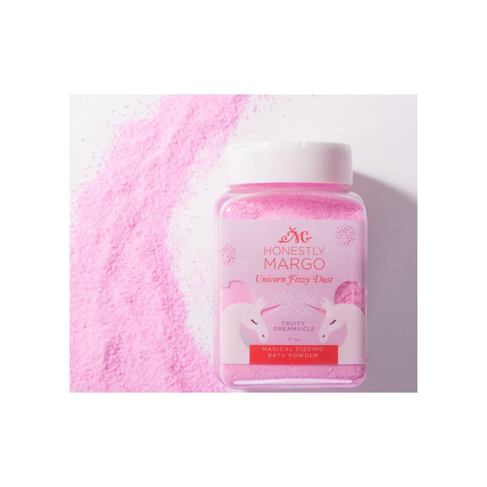 Honestly Margo Unicorn Fruity Dreamsicle Fizzy Bath Dust