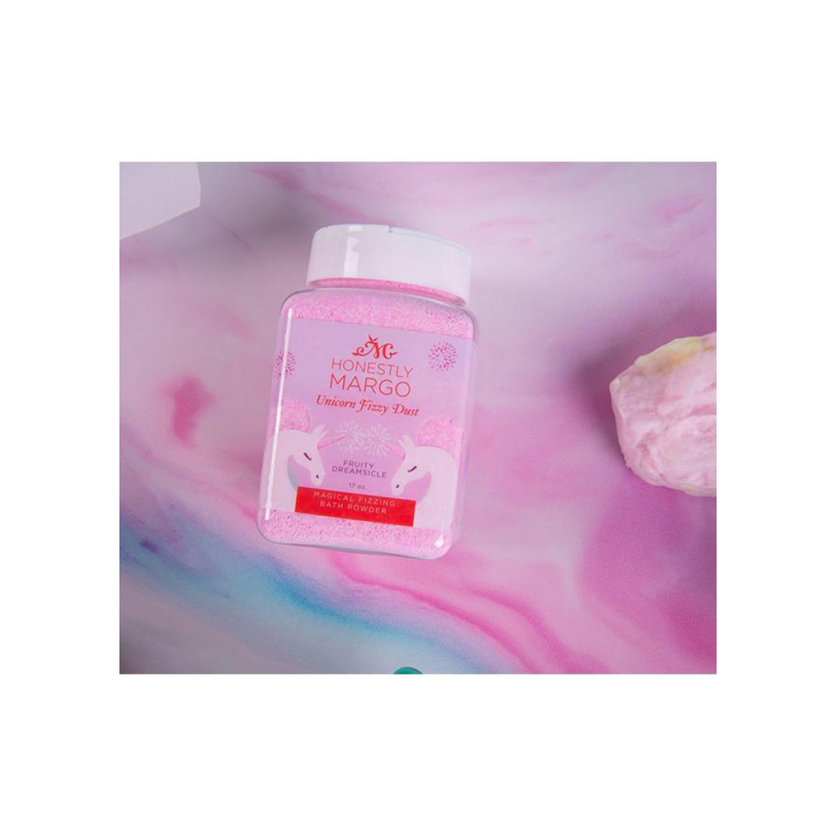 Honestly Margo Unicorn Fruity Dreamsicle Fizzy Bath Dust