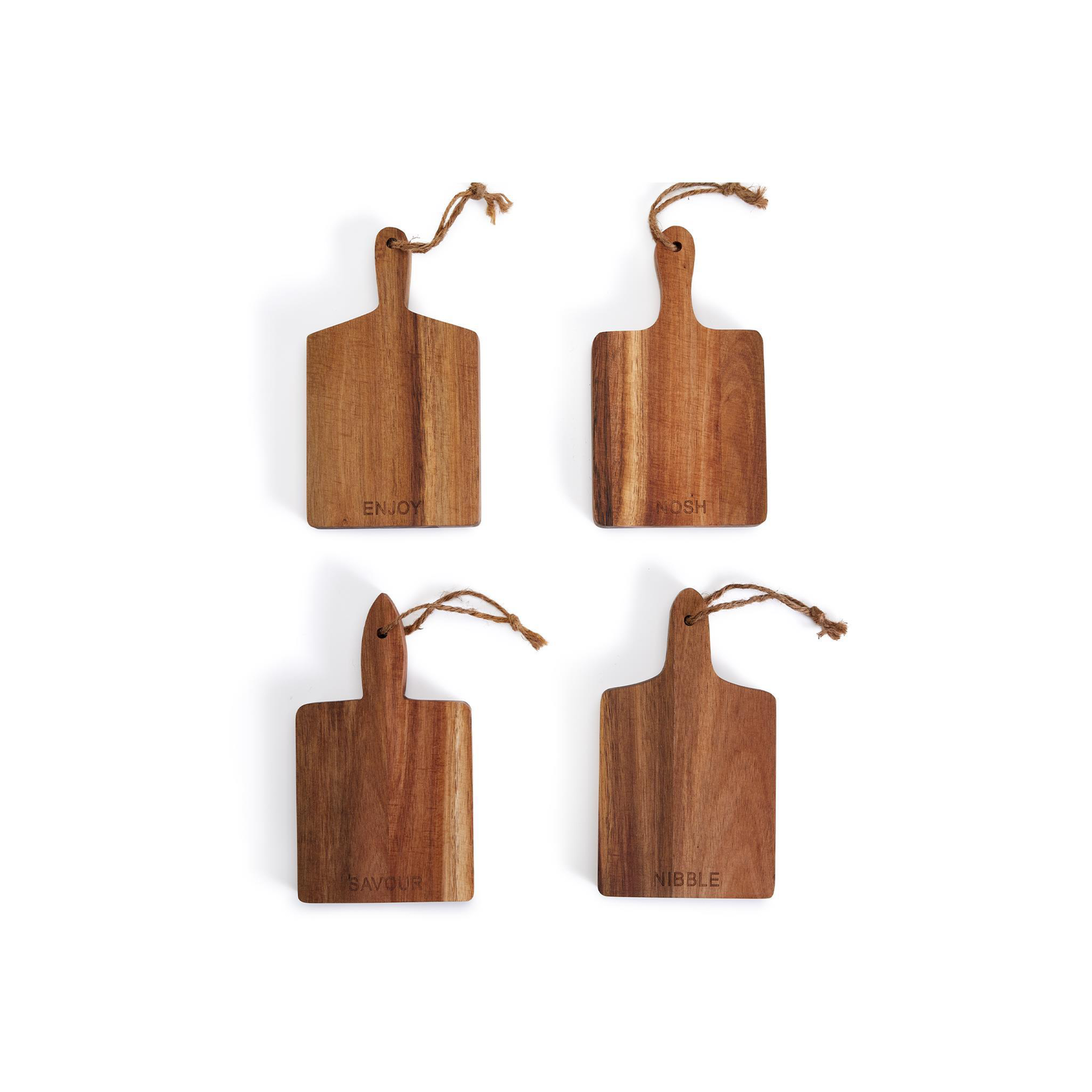 Two's Company, Inc. Set of 4 Individual Charcuterie Boards