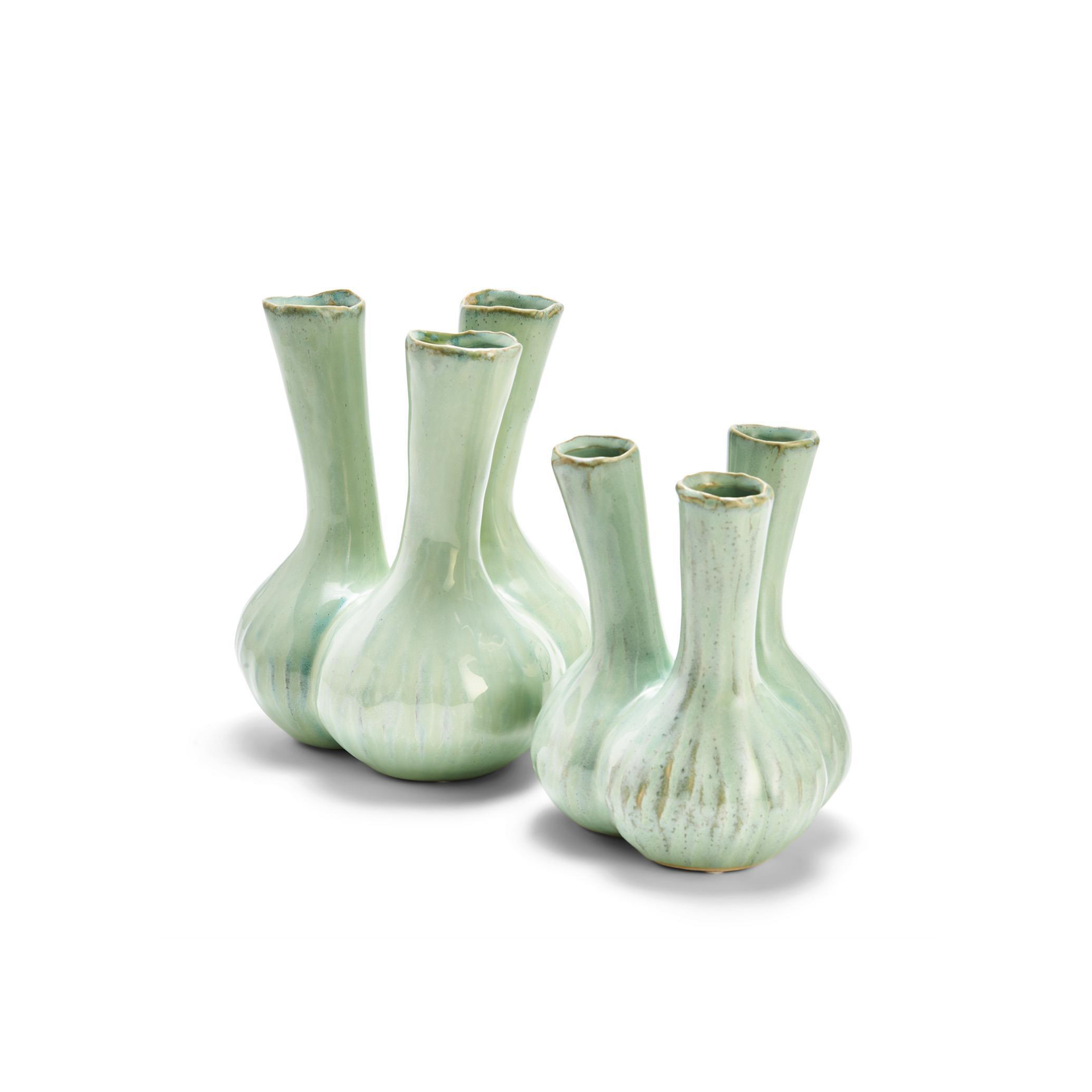 Two's Company, Inc. Celadon 3 Stem Vase Large