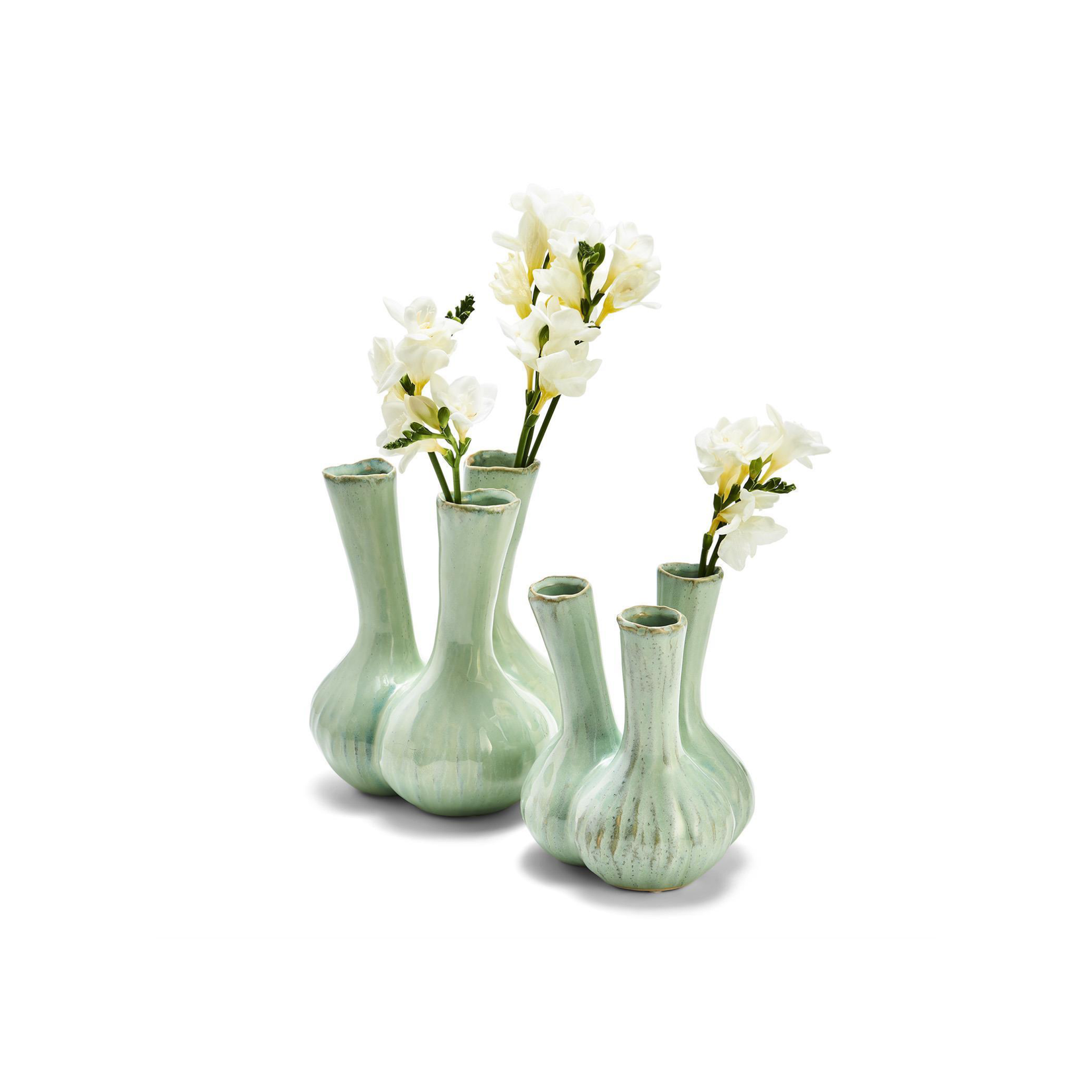 Two's Company, Inc. Celadon 3 Stem Vase Large