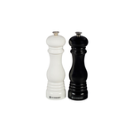 Le Creuset 8" Salt & Pepper Mill Set, Black & White