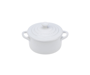  Le Creuset Stoneware Mini Round Cocotte, 14 oz., Cerise: Home &  Kitchen