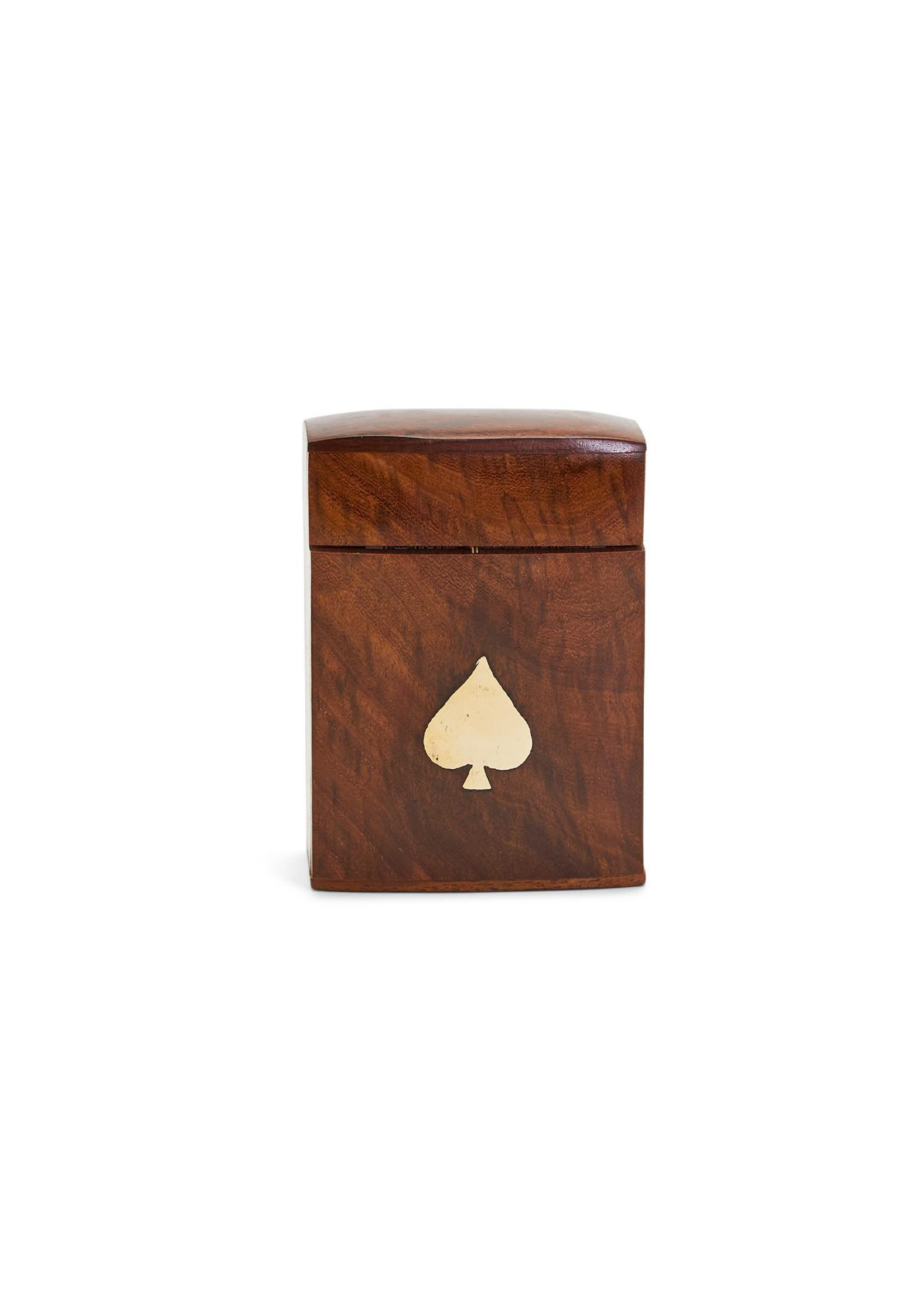Two's Company, Inc. Wood Crafted Playing Card Set in Wooden Box