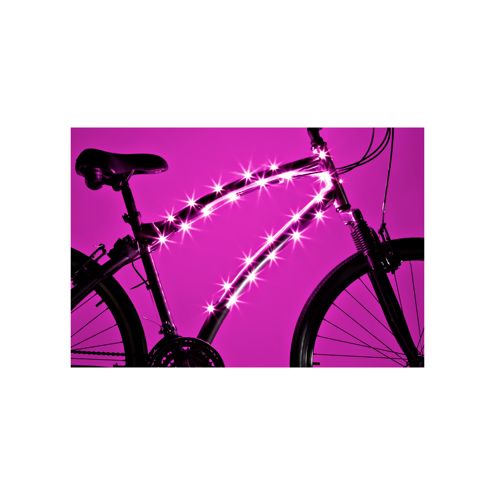 light pink bicycle