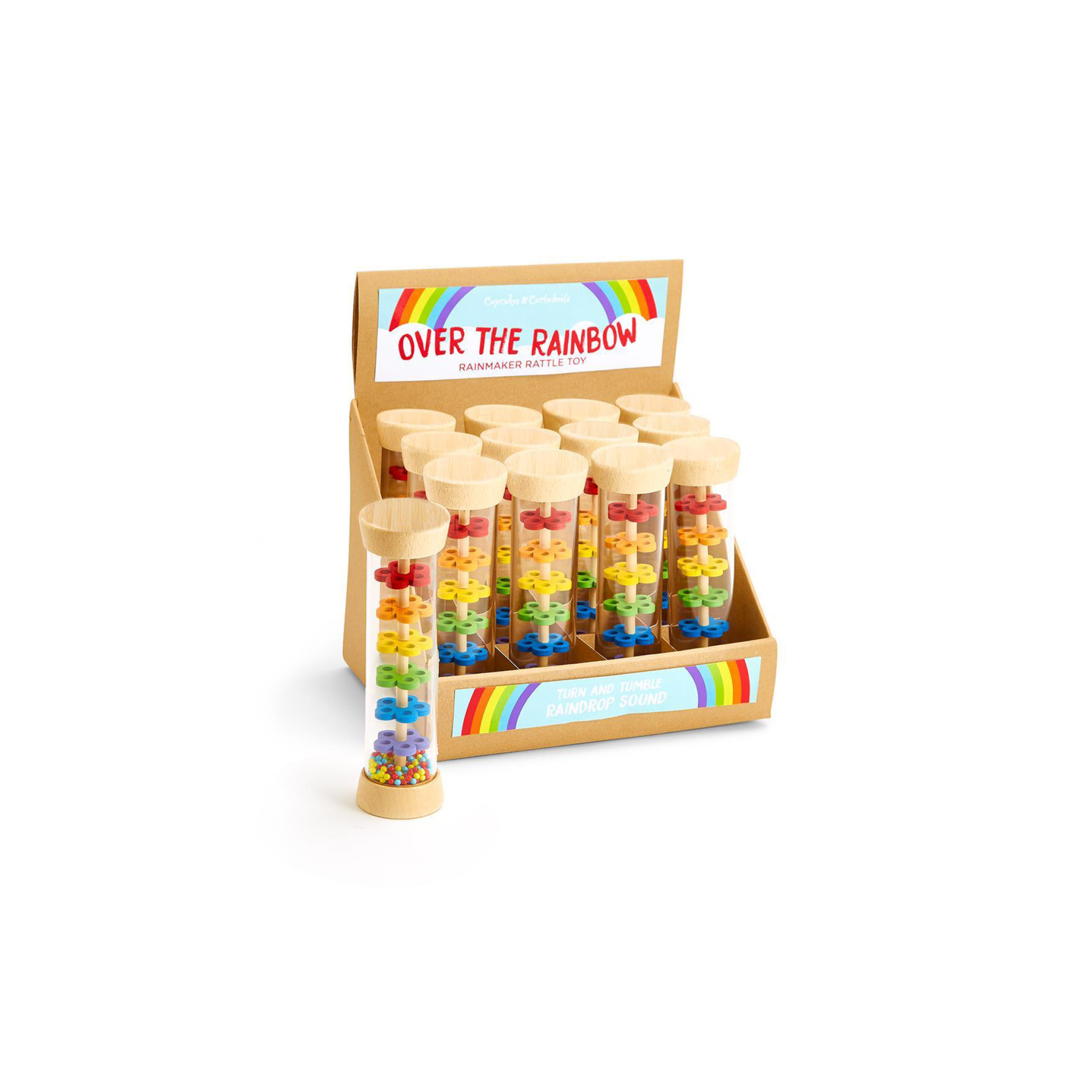 Two's Company Rainbow Beads Rattle Toy