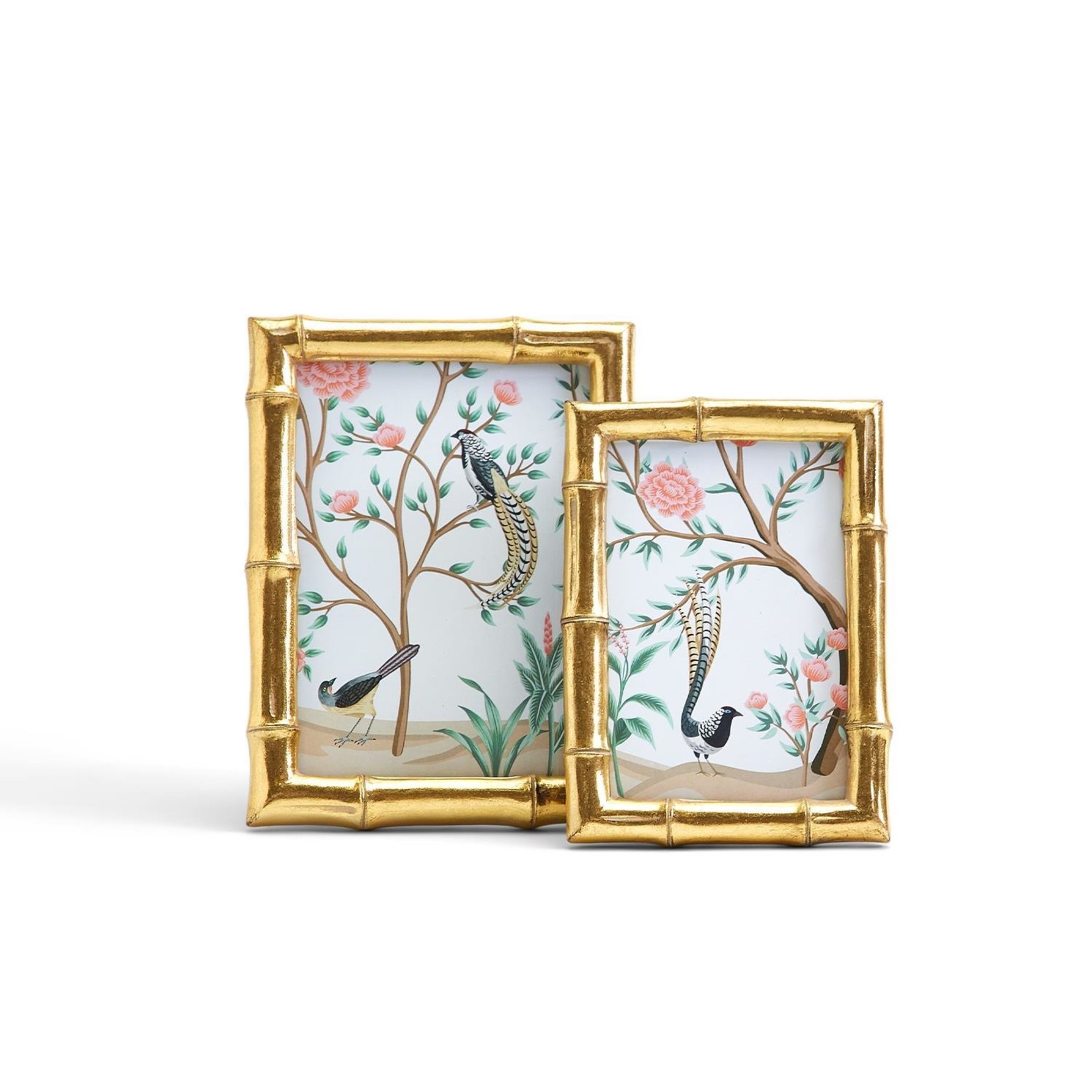 Two's Company Gold Faux Bamboo Frame, 5 X 7