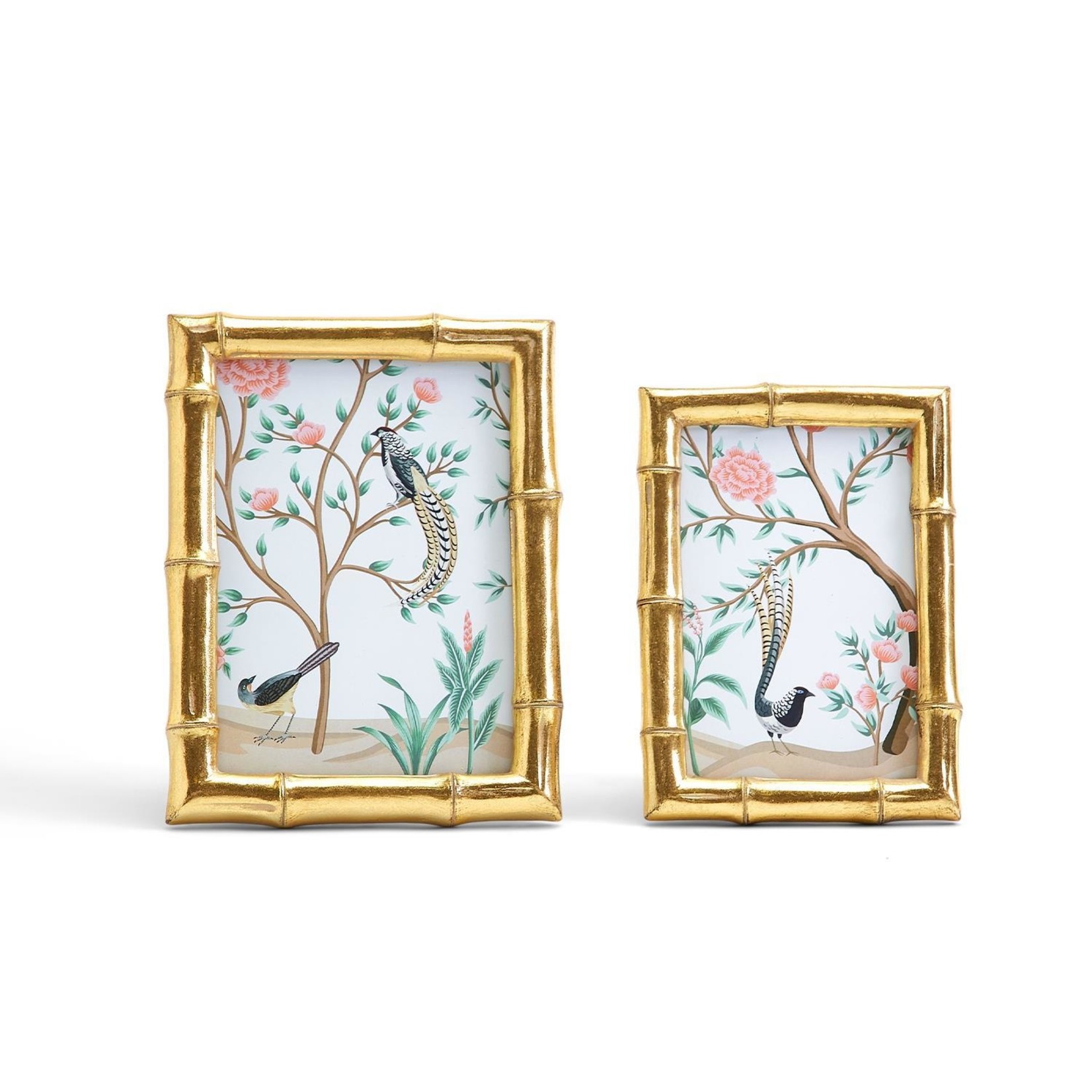 Two's Company Gold Faux Bamboo Frame, 4 X 6