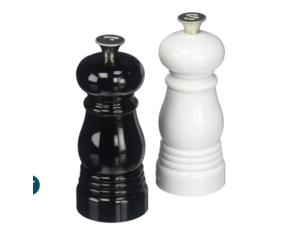 Le Creuset Salt and Pepper Mill Set - Black & White