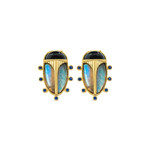 Capucine De Wulf Scarab Clip Earrings