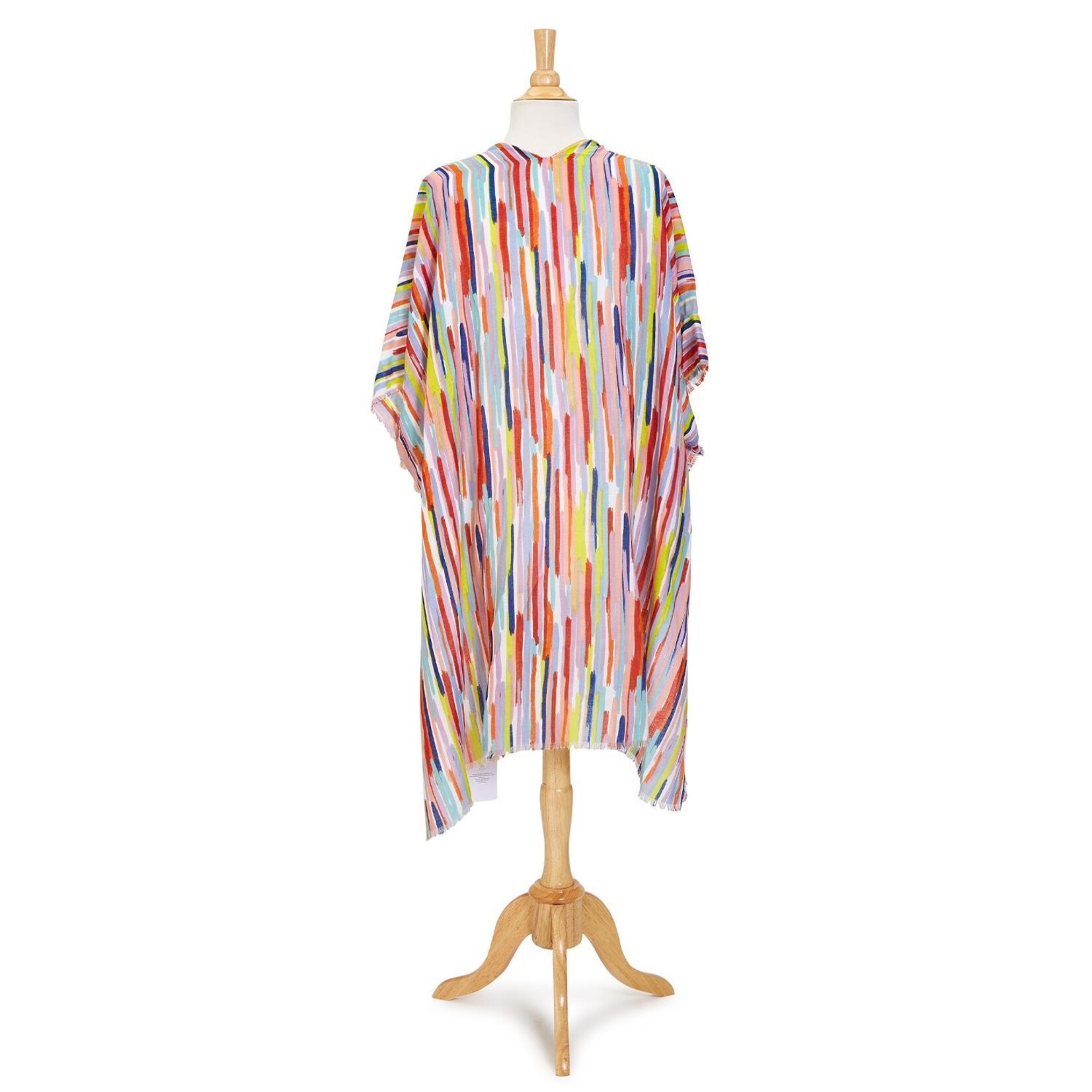 Two's Company, Inc. Colorful Vertical Stripe Kimono